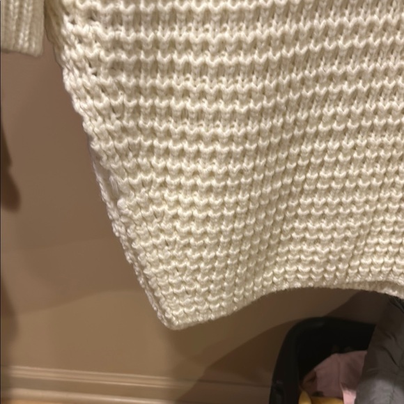 Cozy Cream Turtleneck Sweater Dress - Picture 3 of 4